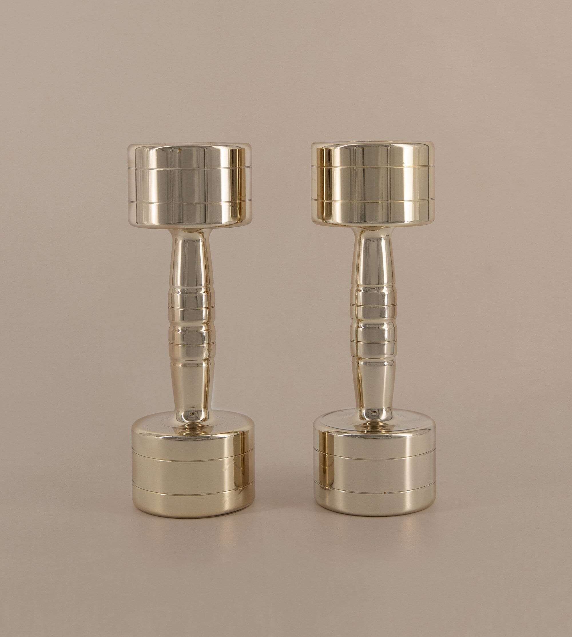 Gold and Rose Gold Dumbbells Etsy UK
