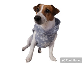 100% Merino Fleece Wool,  Dog sweater with hood, jacket, vest, hoodie. Super soft. XXS-XL