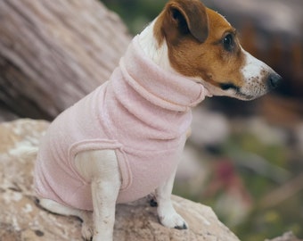 100% Merino Fleece Wool,  Dog sweater, jacket, vest, hoodie. Super soft. XXS-XL