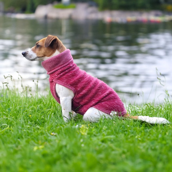 100% Merino Fleece Wolle, Hundepullover, Jacke, Weste, Hoodie. Superweich. XXS-XL