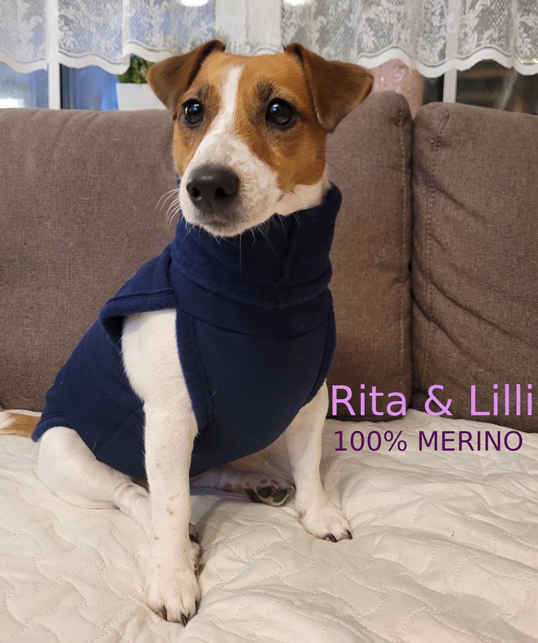 Merino Wool Dog Fleece, Jacket, Vest, Soft and Warm. XXSXL Etsy