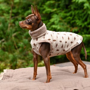 100% Merino Fleece Wool, Classic Pullover “Lilli” Nougat