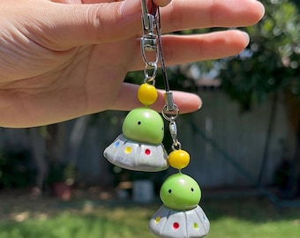 Handmade Keychain No Thoughts Head Empty Alien | Water Bottle | Phone Charm