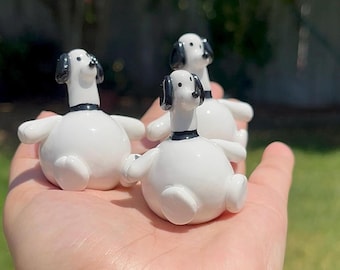 Handmade Clay Desk Friend | Boopy Dog | Room Decor | Office Decoration | Clay Figurine