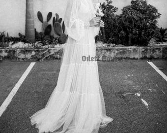Tüll Handgefertigte Braut Overlay Jacke l Bluse | Braut Trennt |Hochzeitskleid Abdeckung | Schiere Overlay Mesh Brautkleid / modernes Brautkleid