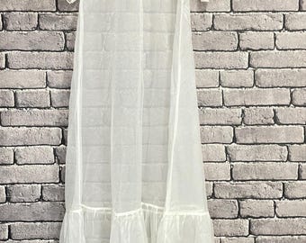 Hochzeit schiere Maxi Länge Organza Kleid vertuschen / modernes Brautkleid / minimale Bräute / Organza vertuschen Kleid / Frau schiere Maxi Kleid / schiere