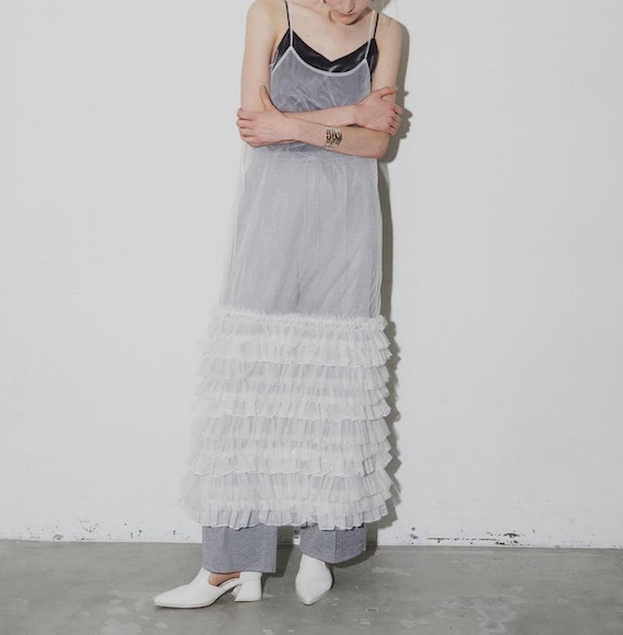 knee length dresses for ladies Yellow Textured Cotton Tiered Midi Dress - All Dresses main image 0