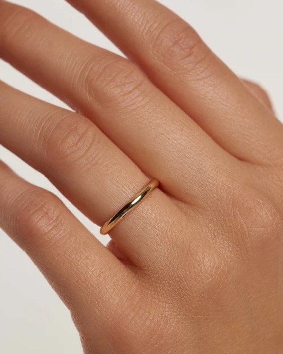 2.5 mm gold wedding band deals