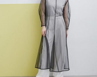 Organza Sheer Dress Cover up/Cover Up Dress/Organza Jacket For Women/Overlay Dress/Overlay dress For women/See through Dresses