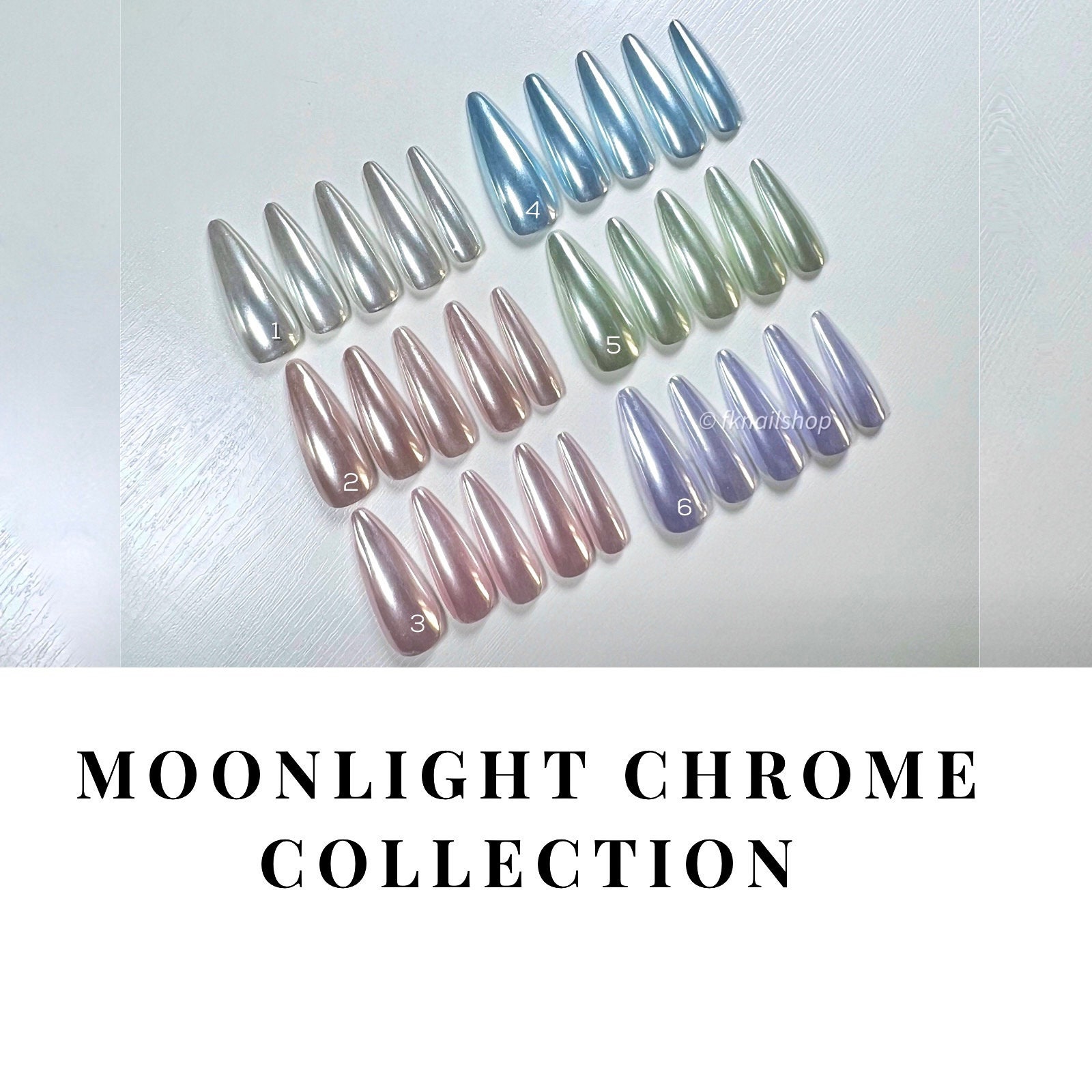 Moonlight Nail Chrome-Blue