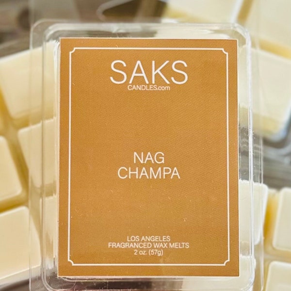 NAG CHAMPA scented soy wax melt fragrance tarts for home office bedroom living room decor