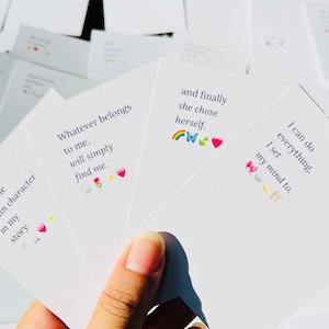 Simpatiche carte di affermazione quotidiana, Download digitale delle carte di affermazione, Canva di carte di affermazione modificabile, Mazzo di carte di affermazione positiva stampabile
