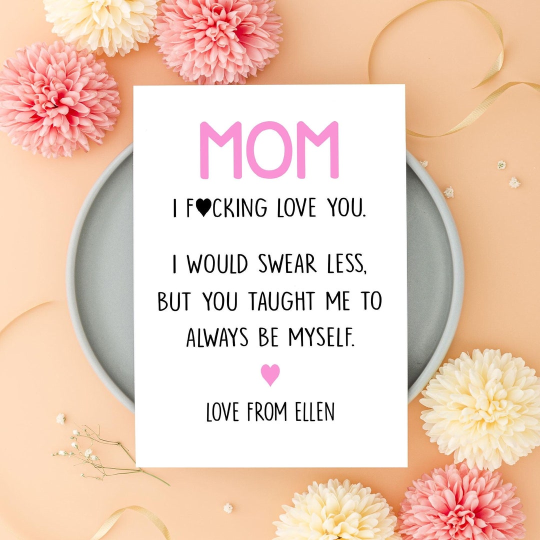 Funny Card for Mum Joke Card for Mom Mothers Day Card Funny Etsy