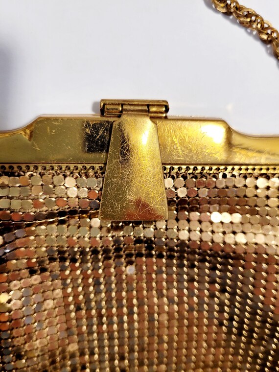 Vintage 1930's Gold Mesh Purse, Whiting & Davis - image 9