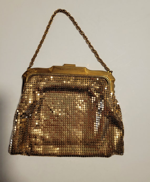 Vintage 1930's Gold Mesh Purse, Whiting & Davis - image 10