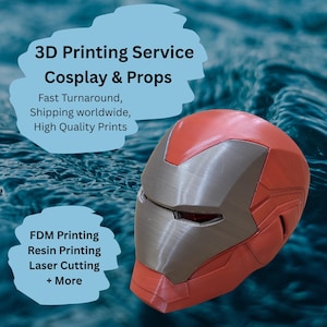 Individueller 3D Druck Service für Cosplay Requisiten, Rüstungen, Helme, Replika Modelle, Kostümteile, Prop Auftragsarbeiten, Made to Order Fan Art gedruckt