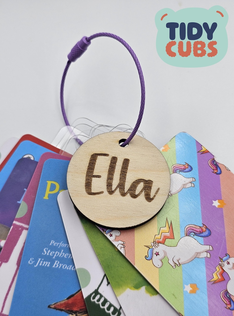 Yoto Card Keyring Loop Holder Card Tabs Yoto Travel Carrier Kids Toy Storage Organiser Tidy Nursery Yoto Player Mini Card Storage