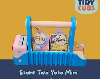 Yoto ミニ ダブルトラベルキャディ オーディオカード収納ケース ポータブルオーガナイザー Yoto プレーヤーアクセサリー&カード用