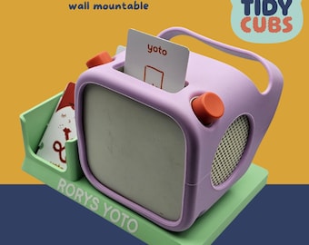 Yoto Player & Cards Docking Station for storage yotoplayer and yoto cards personalised charging station nursery decor kids room toy storage