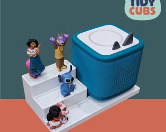Estación de acoplamiento Tonie Box 2 para guardar figuras, soporte para figuras Tonie, soporte Toniebox, decoración para habitación infantil, almacenamiento de juguetes para guardería, organizador y expositor de Tonies.