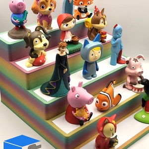 Tonies Display Stand Large Rainbow Organizer for Tonie Figures – Durable Kids Toy Storage & Nursery Room Decor Holder