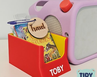 Yoto Card Holder Dual Colour for Audio Cards Storage, Personalised Organizer Box, Kids Toy Accessory, Durable & Compact Design