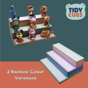 Tonie Figures Stand rainbow Toniebox Organizer Magnetic Docking Station  Educational Toy Gift Parent Helper Playroom Storage Tidy Solution
