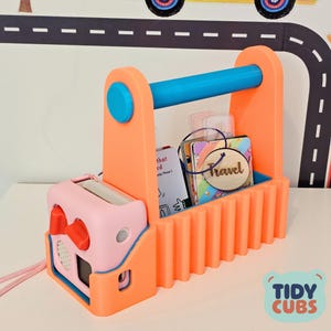 Yoto Mini Travel Caddy Estojo para armazenamento de cartões de áudio Organizador portátil para acessórios e cartões do Yoto Player