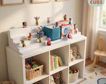Large Modular TonieBox 2 Docking Station figure Tonie shelf holder Toniesbox stand kids room decor nursery toy storage Tonie organiser shelf