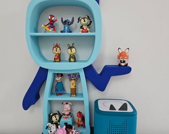 Custom Tonie figure & Toniebox Organiser Stand – Kids Room Decor Toy Storage for Tonie box Figures Nursery Display gift children bedroom