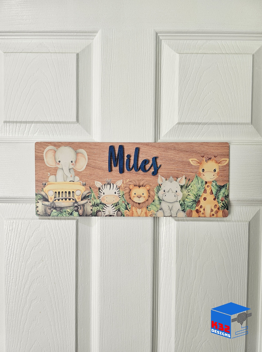 Personalised Childrens Door Sign Custom Name Plaque for Kids Room Farm ...