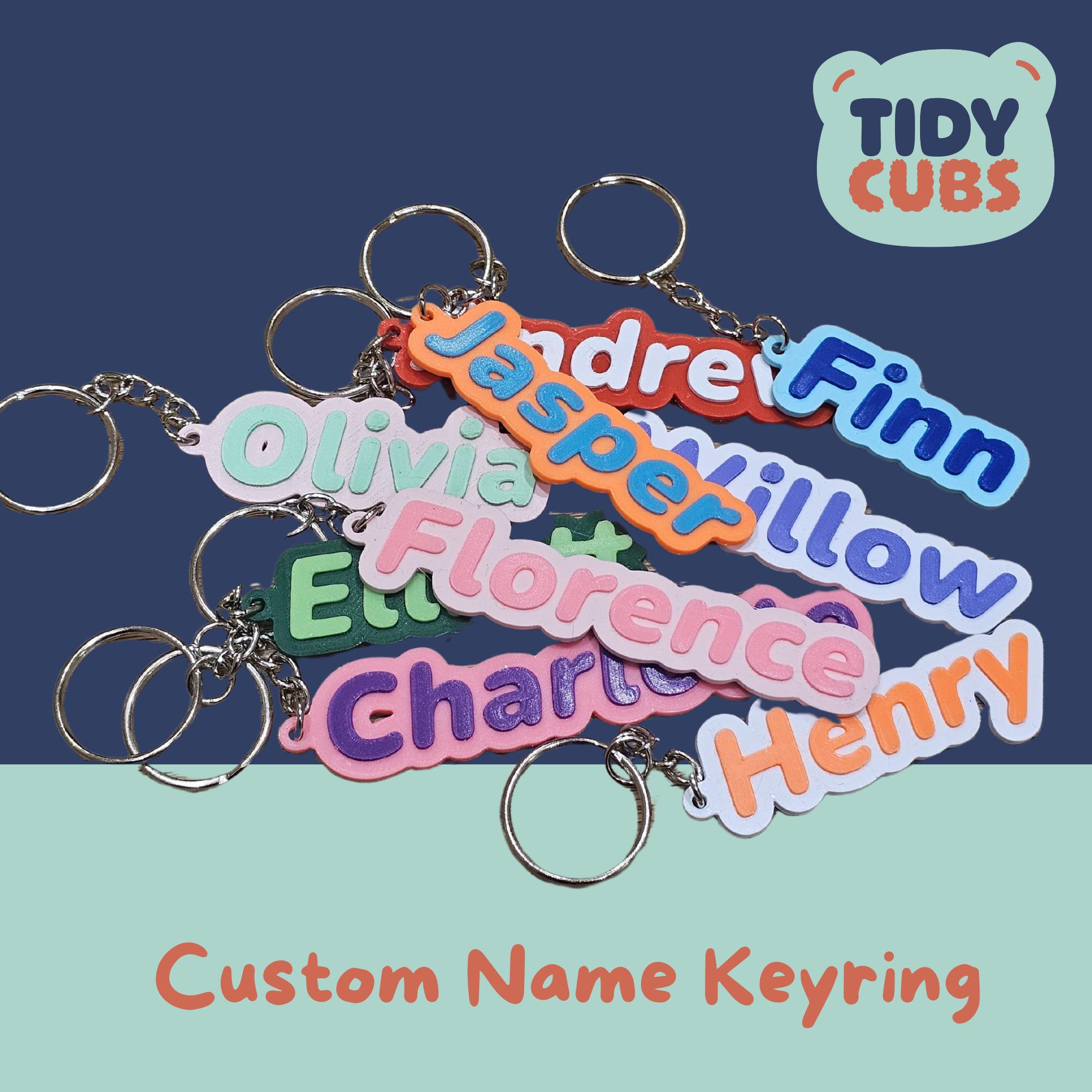 学生用バッグタグ用パーソナライズ名前キーリング 学校用アクセサリー カスタム名前チャーム ロッカー装飾 先生への感謝のプレゼント パーティーの記念品  - Etsy 日本
