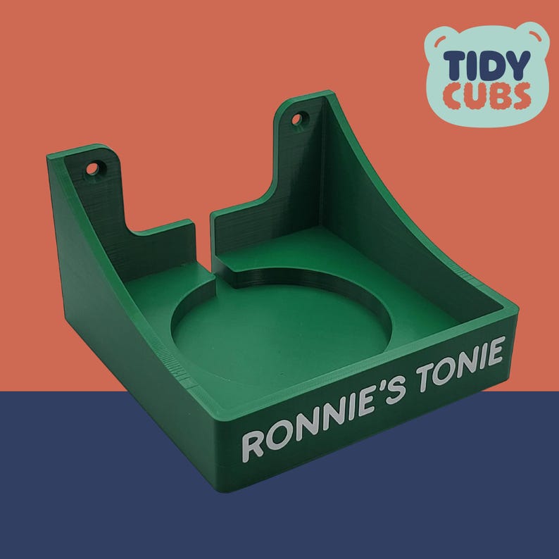 Toniebox wall mount charging station dock for toniebox personalised toy shelf kids room decor nursery storage tonie shelf wall decor mounted image 9