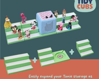 Estación de acoplamiento modular Tonie Box, almacenamiento de figuras, soporte para estante Tonie, soporte Toniebox, decoración para habitación infantil, almacenamiento de juguetes para guardería, organizador Tonies