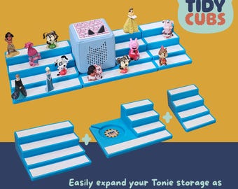 Estación de acoplamiento modular TonieBox, figura Tonie, soporte para estantes, soporte Toniesbox, decoración para habitación infantil, almacenamiento de juguetes para guardería, estantes organizadores Tonie
