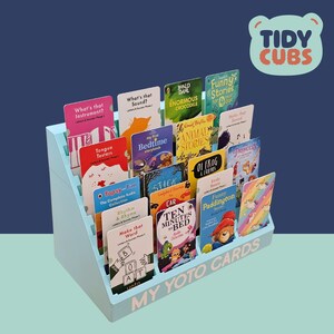 Yoto Card Storage Stand for Audio Cards Display - Personalised Organizer & Kids Toy Accessory Holder gift for Children Nursery Decor