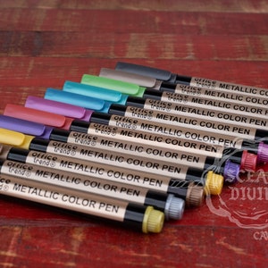 Bolígrafo de color metálico • Boda • Pintura • Póster • Diario • Clipart • Impresiones artísticas • Sello de lacre • Calendario • Dibujo • Papelería • Bolígrafo