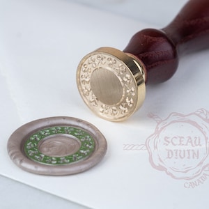 Irish Shamrock Sealing Wax Stamp • Lucky • Plantes • Bois • Wax melts • Love • Invitations • Copper • Irlande • Irish • Tree • Cottagecore