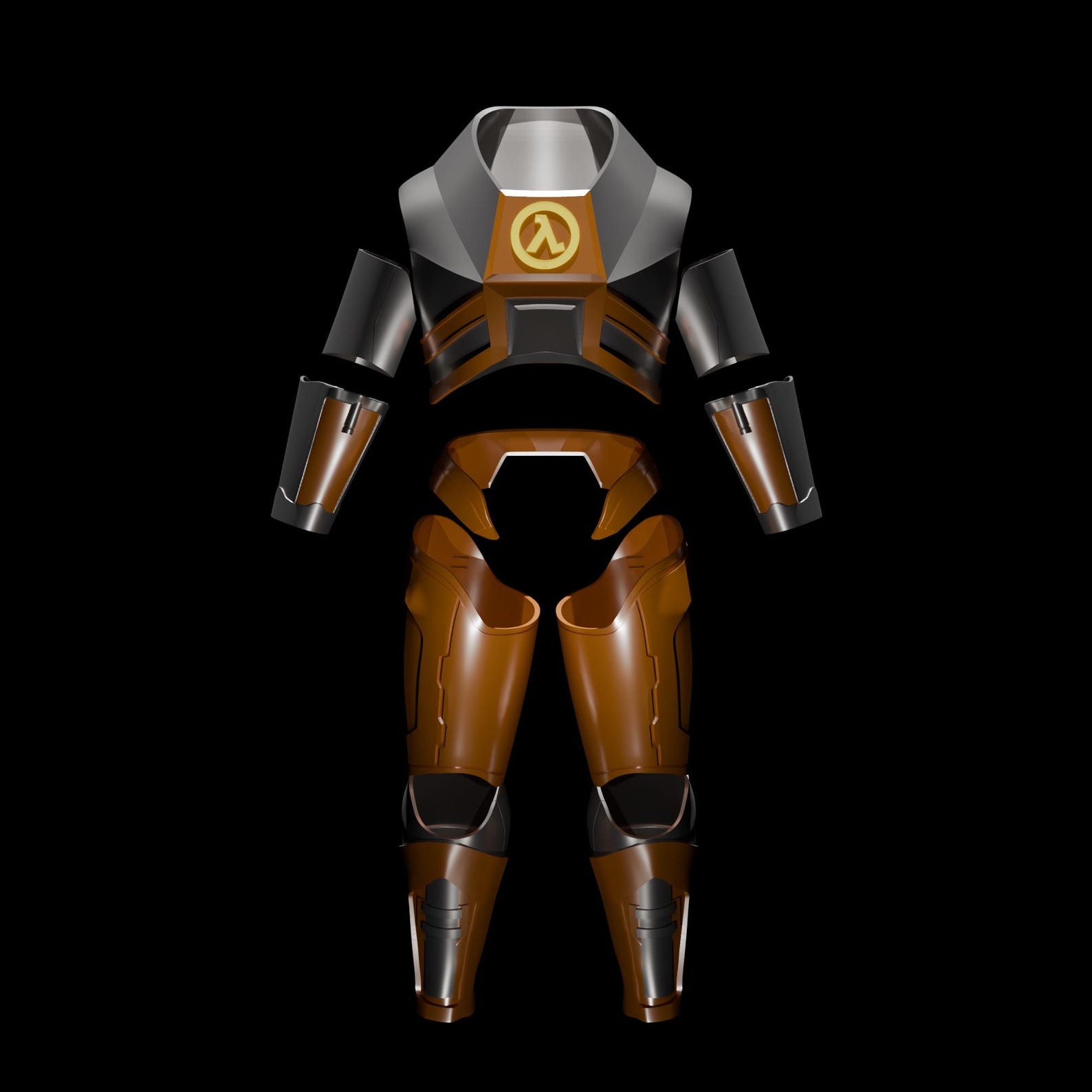 Half-life 2 HEV Suit STL File VERSION 2.0 – Gordon Freeman Inspired ...
