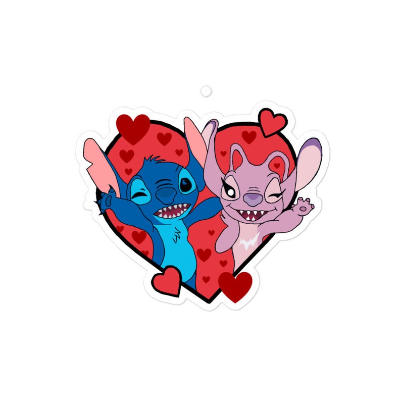 Stitch and Angel Sticker Etsy
