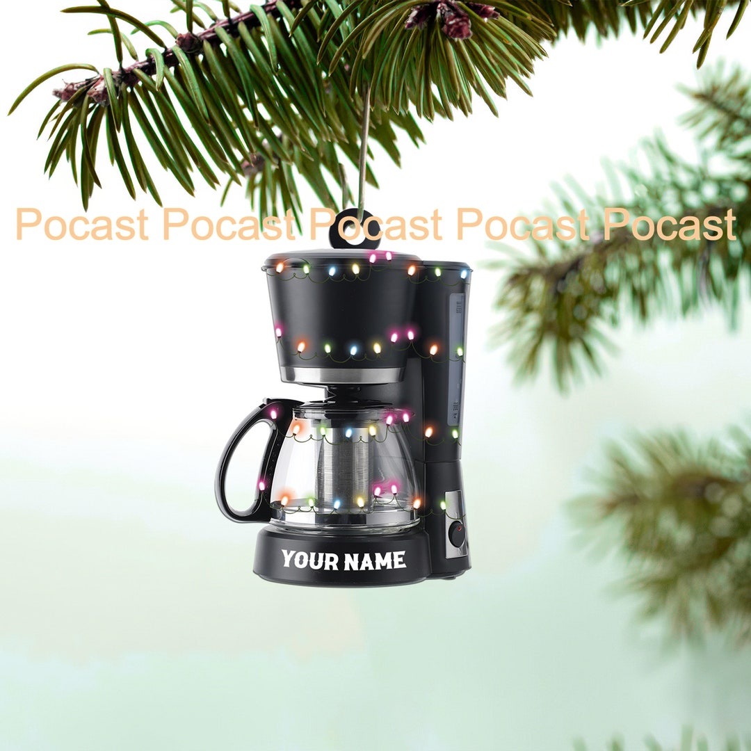 Coffeemaker Coffee Machine Ornament,coffee Machine Christmas Ornament
