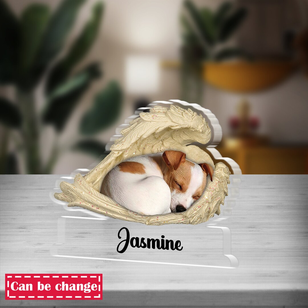 Personalized Jack Russell Terrier Angel Wings Acrylic Plaque, Love Dog ...