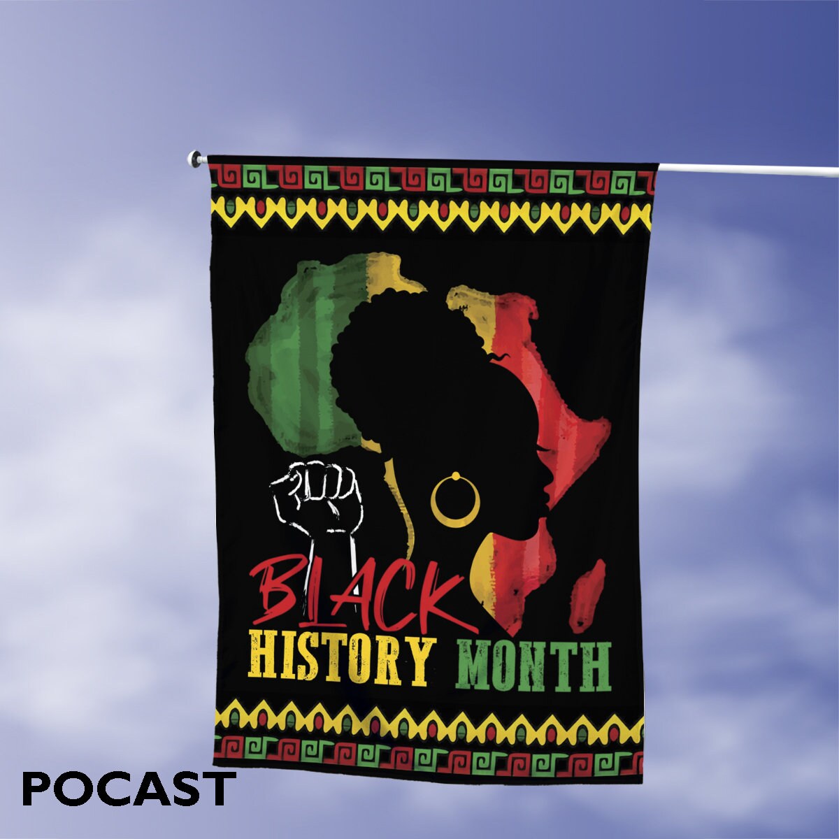 Juneteenth 1865 Flag, Black History Month Flag, African American Flag, June 19 Flag, Black Independence Flag