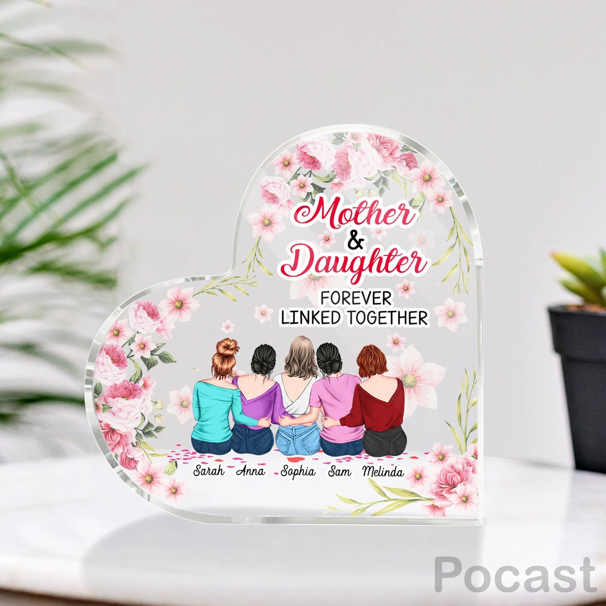 Acrylic Heart Plaque gifts For Mom From Daughter Creative - Temu