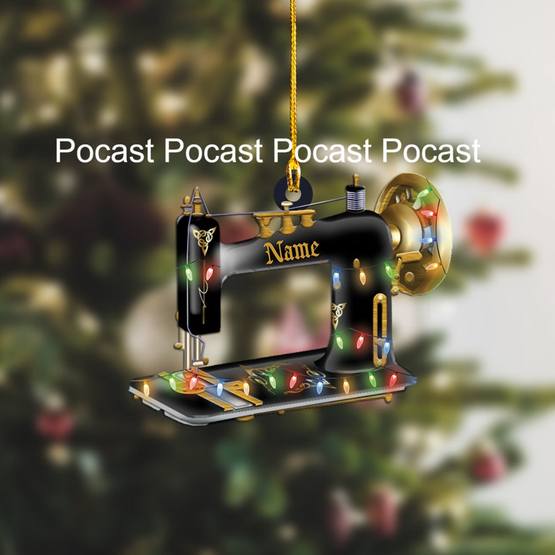 Sewing Machine Ornament, Sewing Christmas Ornament, Sewing Room Hanging
