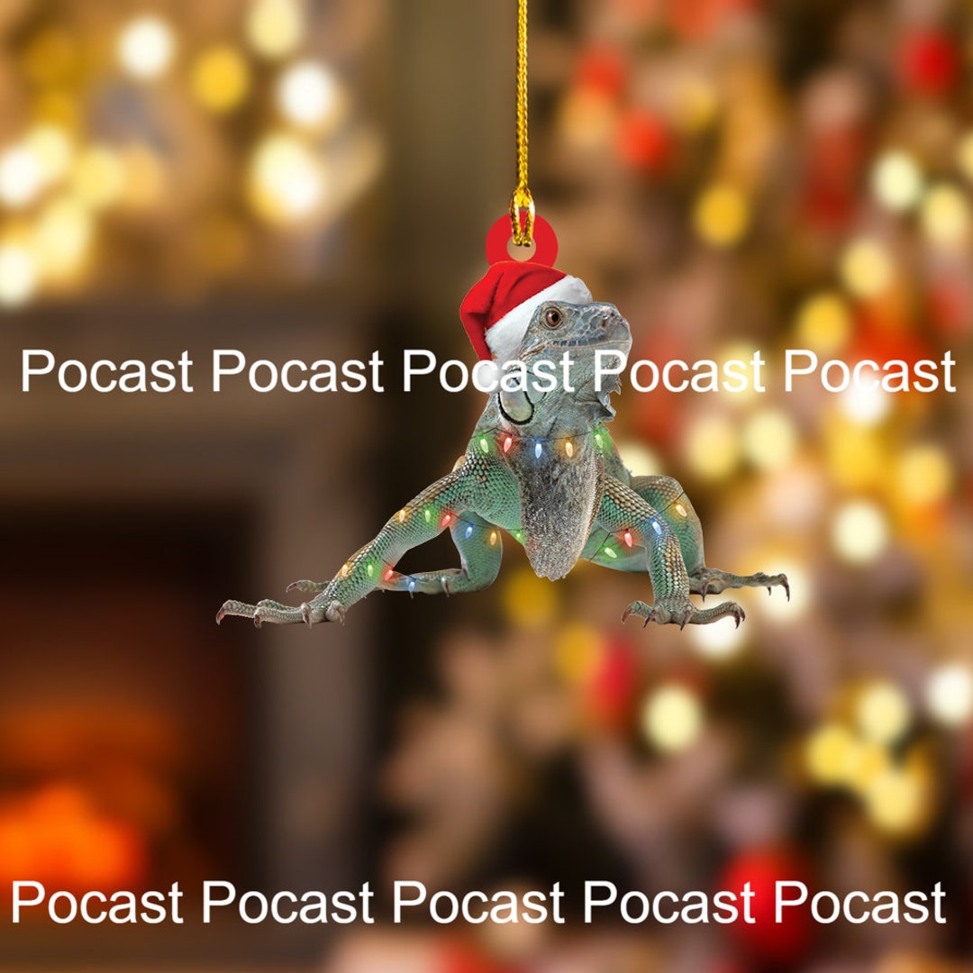 Personalized Lizard Christmas Ornament, Lizard Lovers Christmas