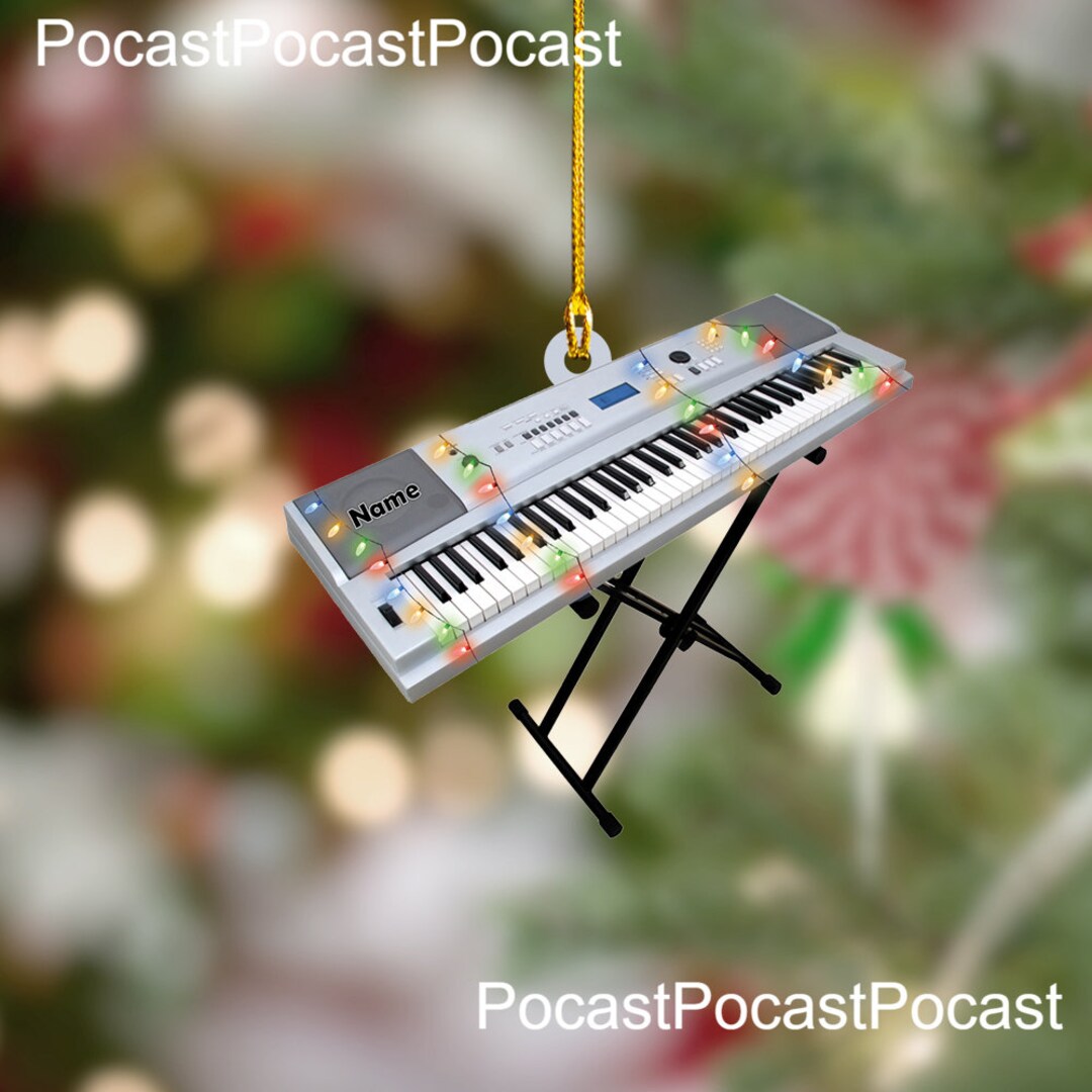 Electronic Synthesizer Christmas Christmas Light Ornament,piano