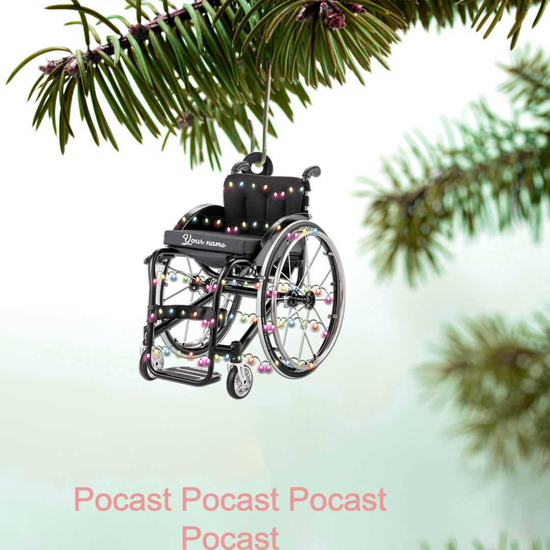 Personalized Motorized Multifunctional Wheelchair Ornament