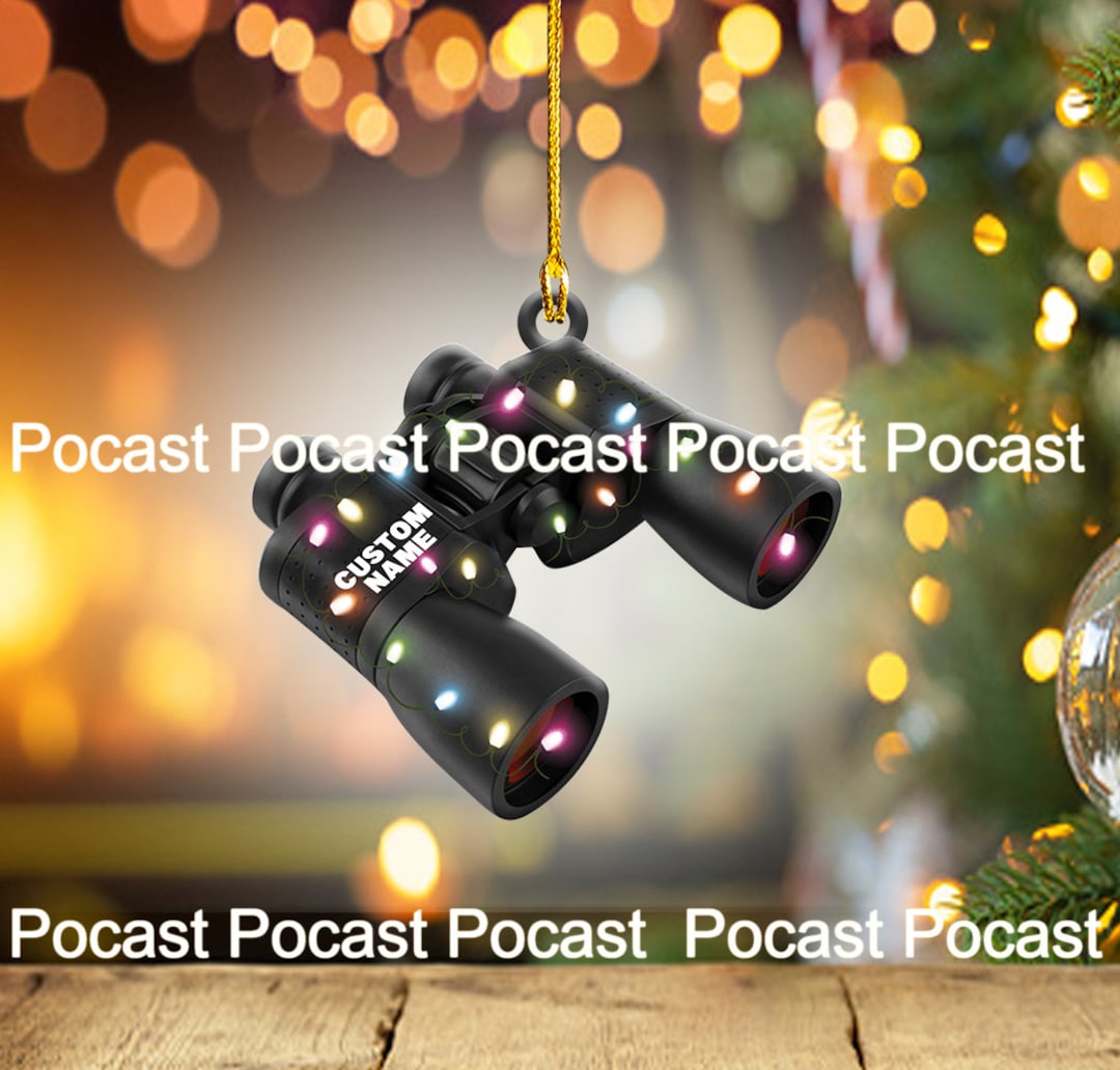 Binoculars Glasses Telescope Christmas Ornament, Binoculars Telescope