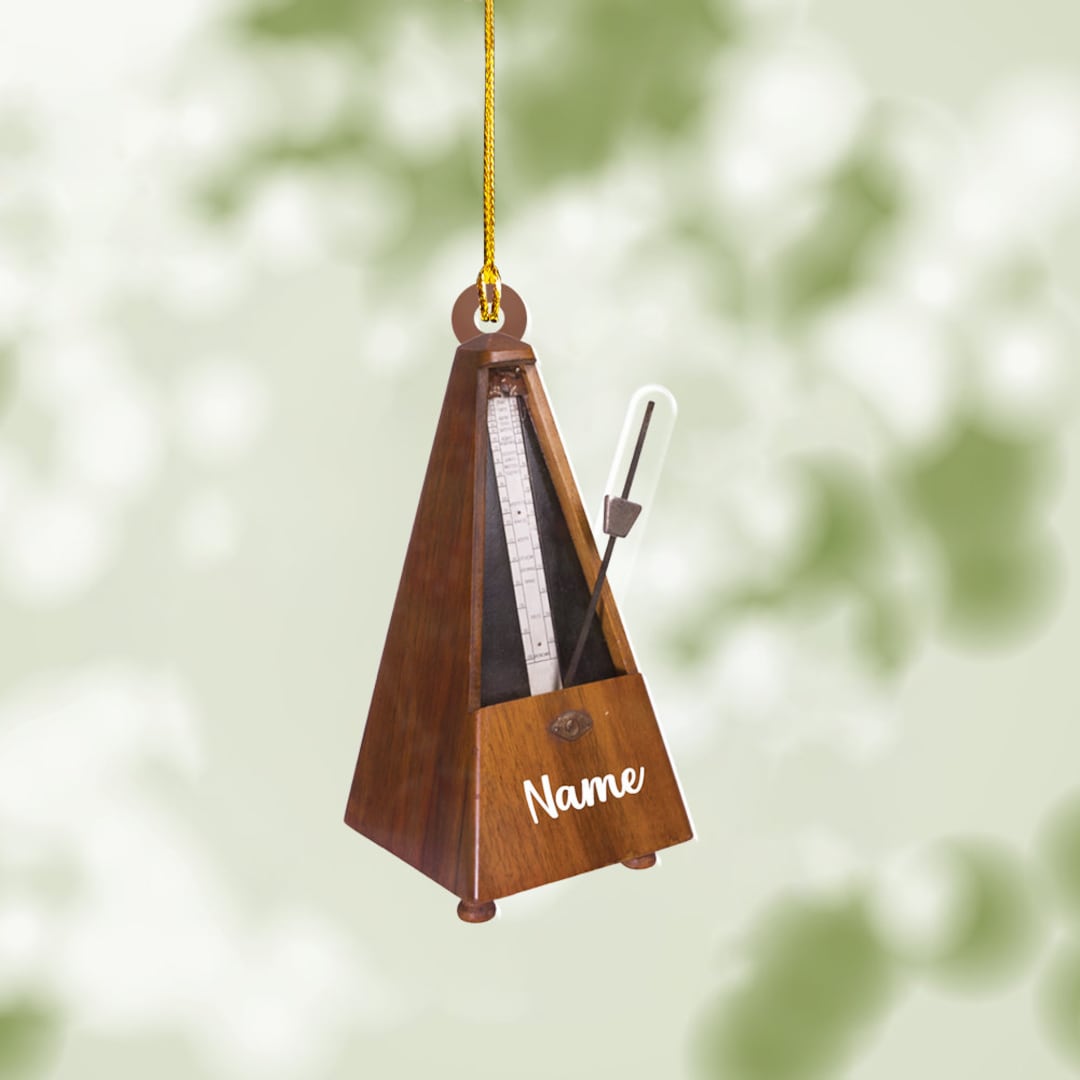 Metronome Christmas Light Ornament, Christmas Tree Decor, Loved Metronome Ornament, Hanging